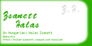 zsanett halas business card